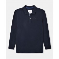 PEPE JEANS DULWICH PB540827-594  ΜΠΛΟΥΖΑ ΜΑΚΡΥΜΑΝΙΚΗ POLO  ΜΠΛΕ